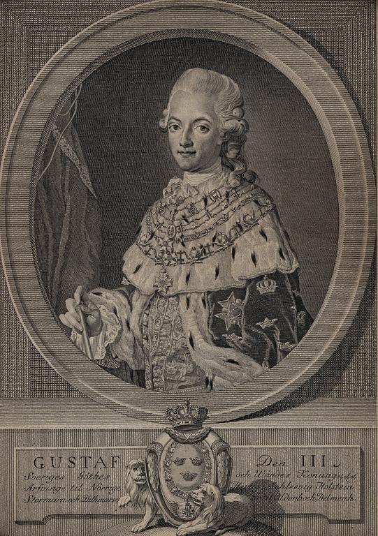 Lorens Pasch d y, efter, kopparstick, ett par, graverade av Jacob Gillberg (1724-1793) 1774.
