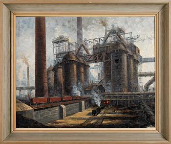 HANS KLEMKE, olja på duk, signerad.