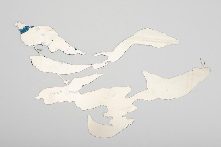 CURT ASKER, wall sculpture, signed.