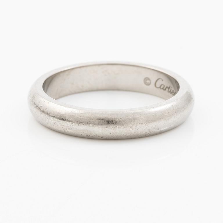 Cartier, ring, wedding band, platinum.