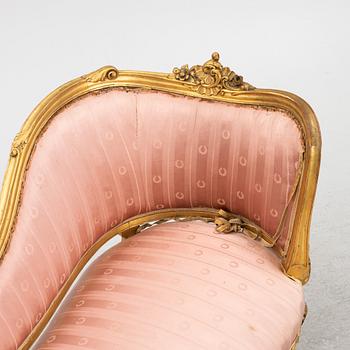 A Rococo style sofa, late 19th Century.