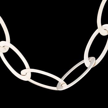 A Kristin Urup silver necklace later part of the 20th century.
