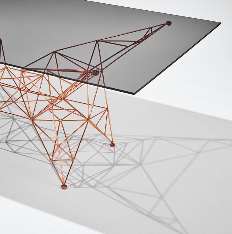 matbord, "Pylon Dining Table", Tom Dixon Studio, London, efter 2014.