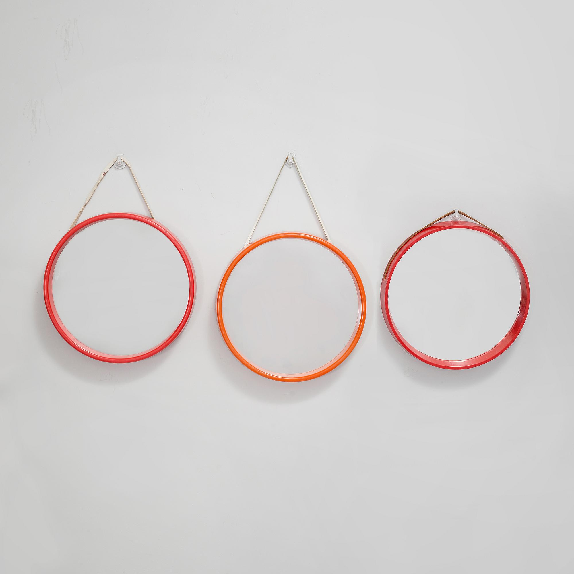 SPEGLAR, 3 st, en märkt Termotex, Danmark, 1970-tal.