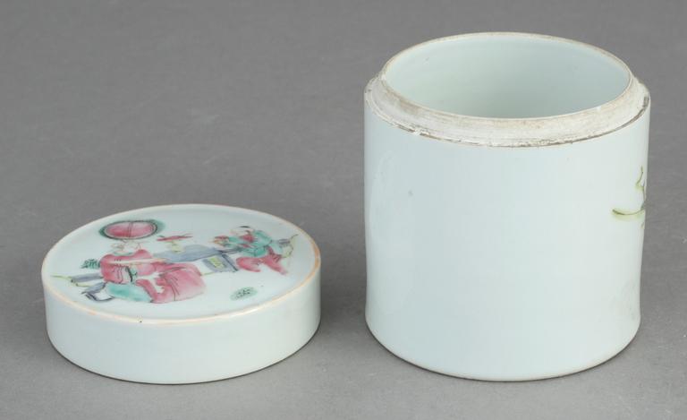 LOCKASK, porslin, Kina, 1800-tal/1900-tal.