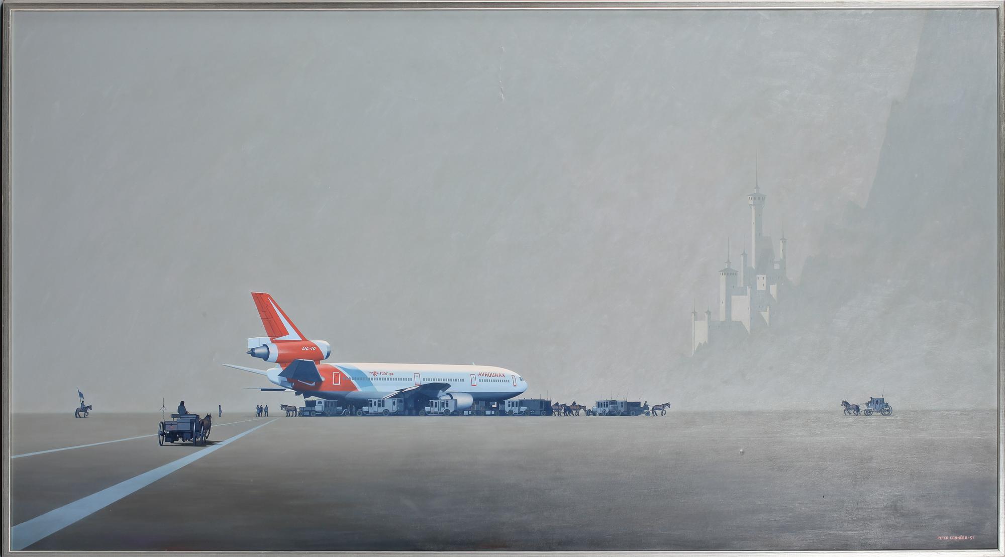 PETER CORNÉER, olja på duk, signerad.