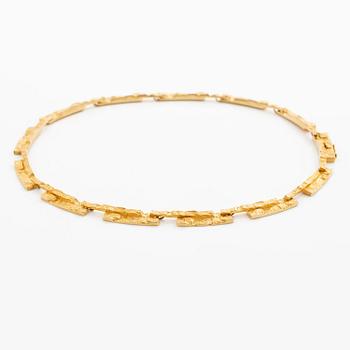 Björn Weckström, collier "Tundra", 18K guld, Finland. För Lapponia.