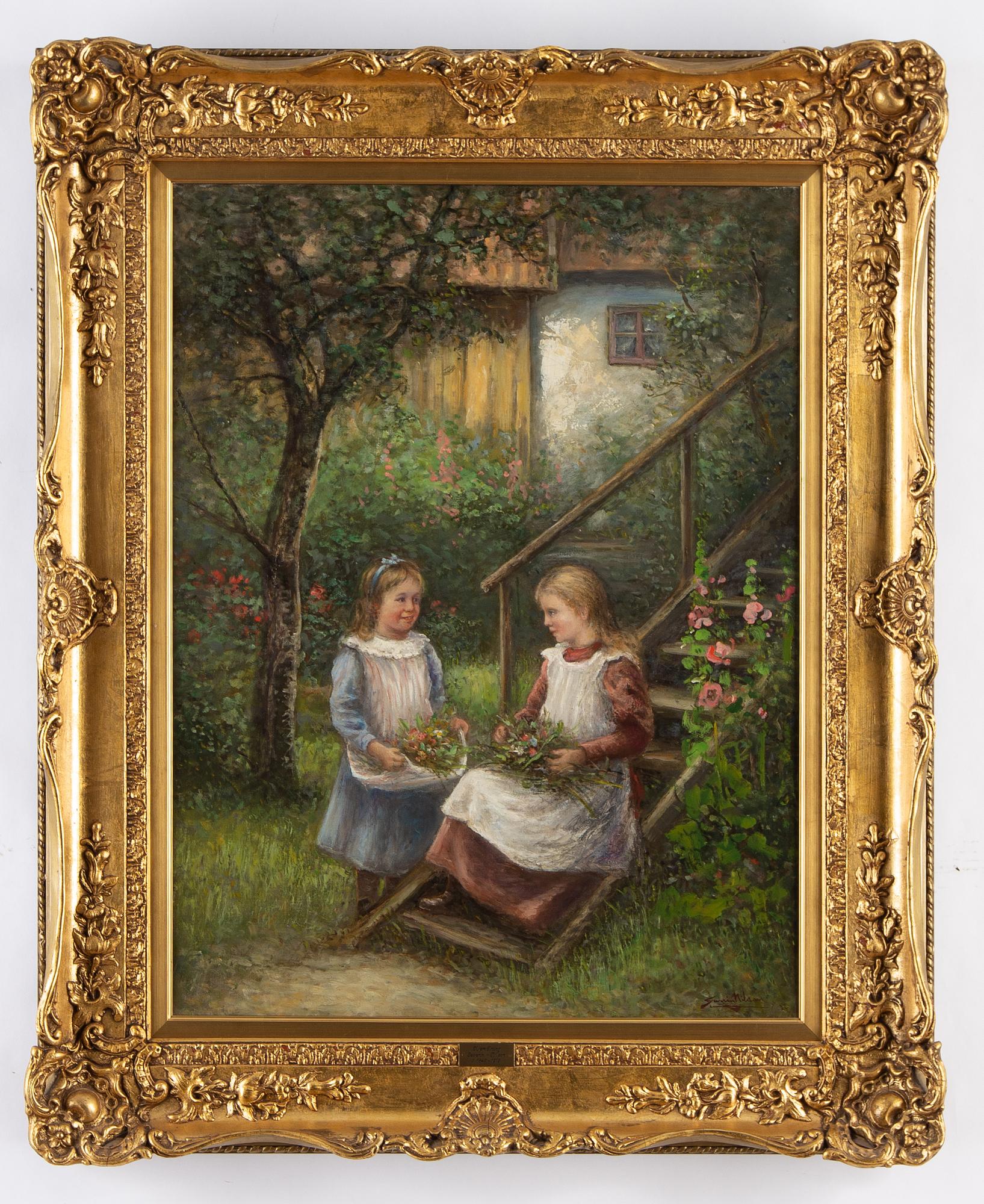 Severin Nilson,  olja på duk, signerad.