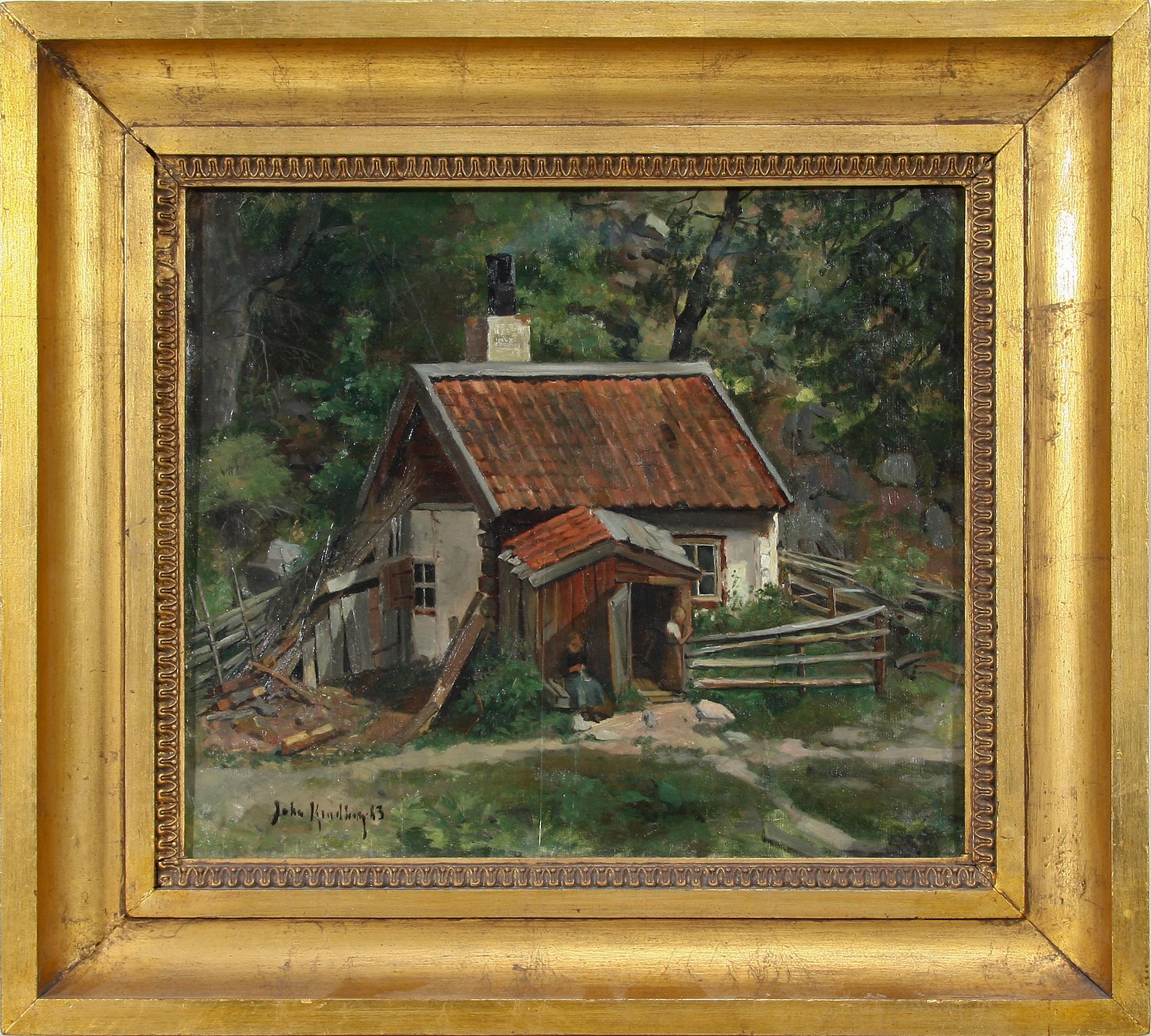 JOHAN KINDBORG, olja på duk. Sign o dat -83.