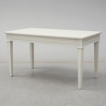 A 21st century Gustavian style coffee table.