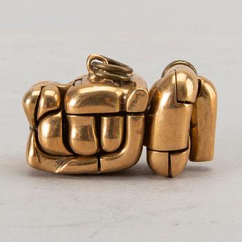 MIGUEL ORTIZ BERROCAL, a bronze pendant/sculpture.
