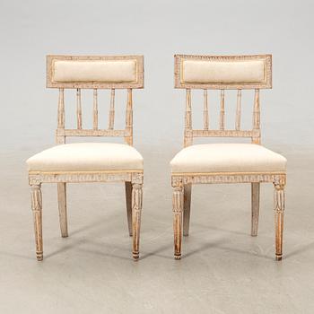 Chairs, a pair of Empire style, circa 1800.