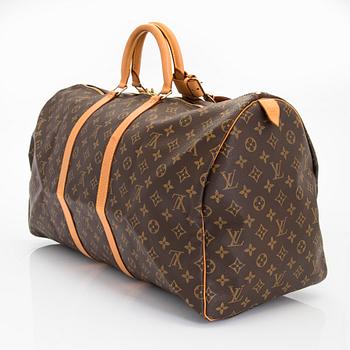 Louis Vuitton, a Monogram Canvas 'Keepall 55' bag.