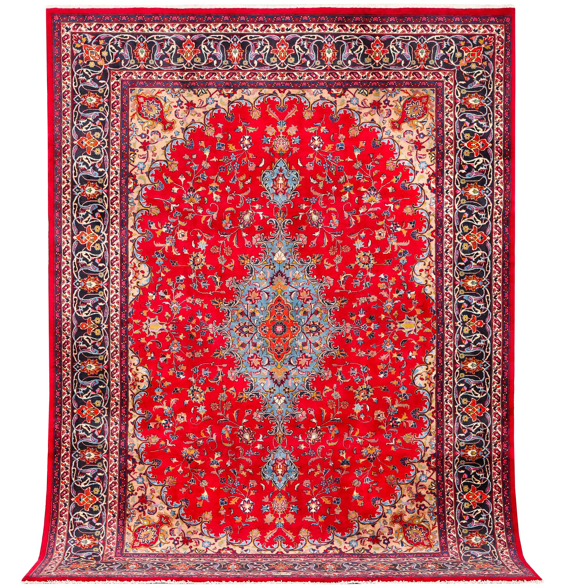 A Keshan carpet, c. 360 x 250 cm.