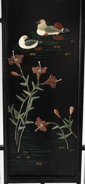 Folding screen, China, 20th Century.