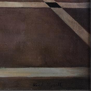 LINDA LYSELL, oil on canvas, signed Linda Lysell. "Enskilt område efter natten".