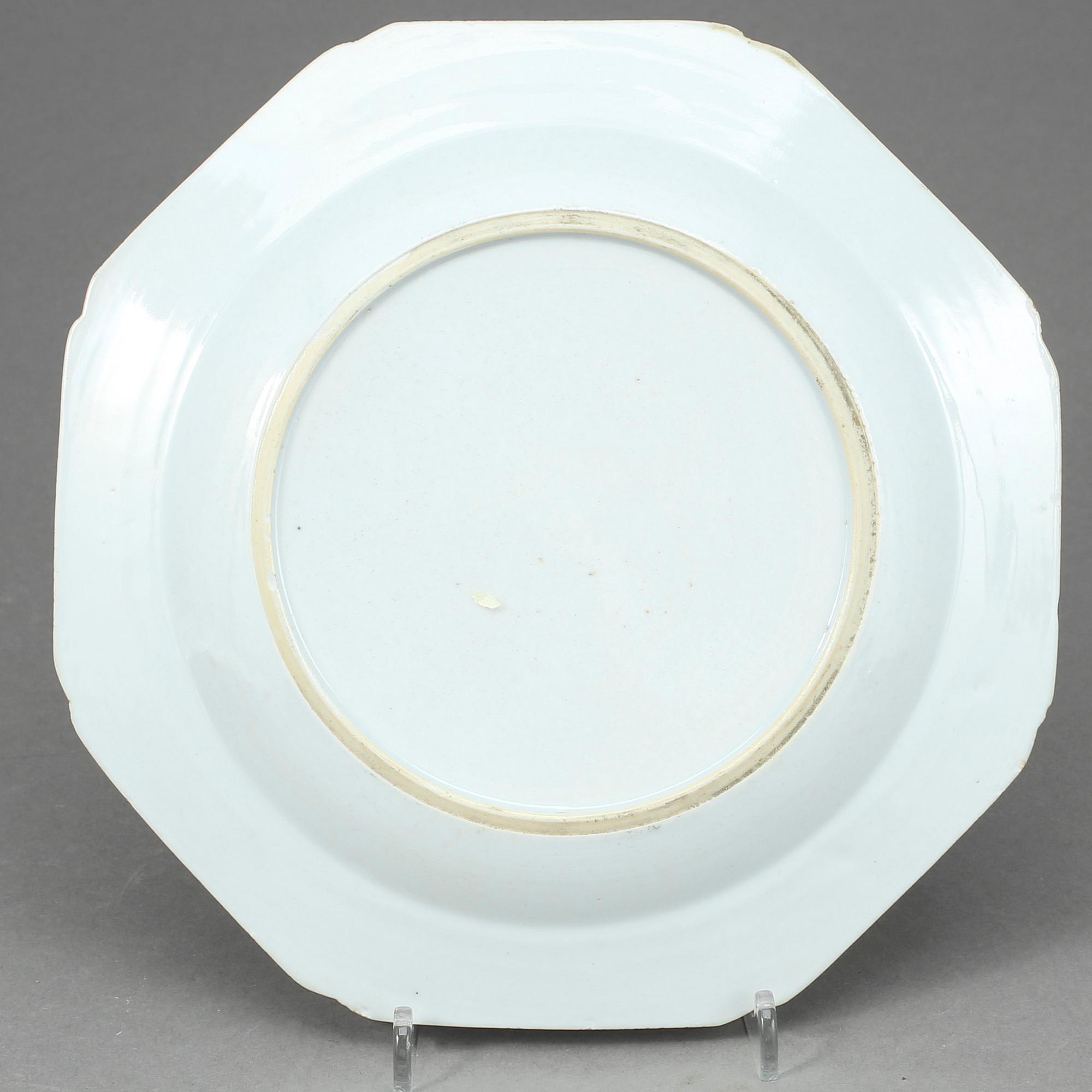 TALLRIK, porslin, Kina. Qian-long (1736-1795).