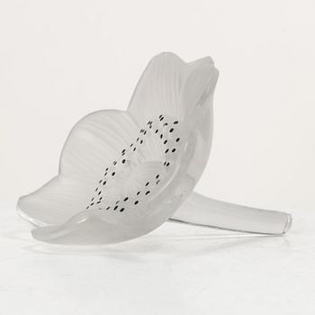 René Lalique, Six glass objects, Lalique, France, second half of the 20th century.