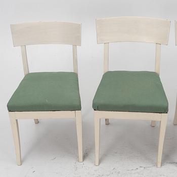 Four Empire chairs, Denmark, first half of the 19th Century.