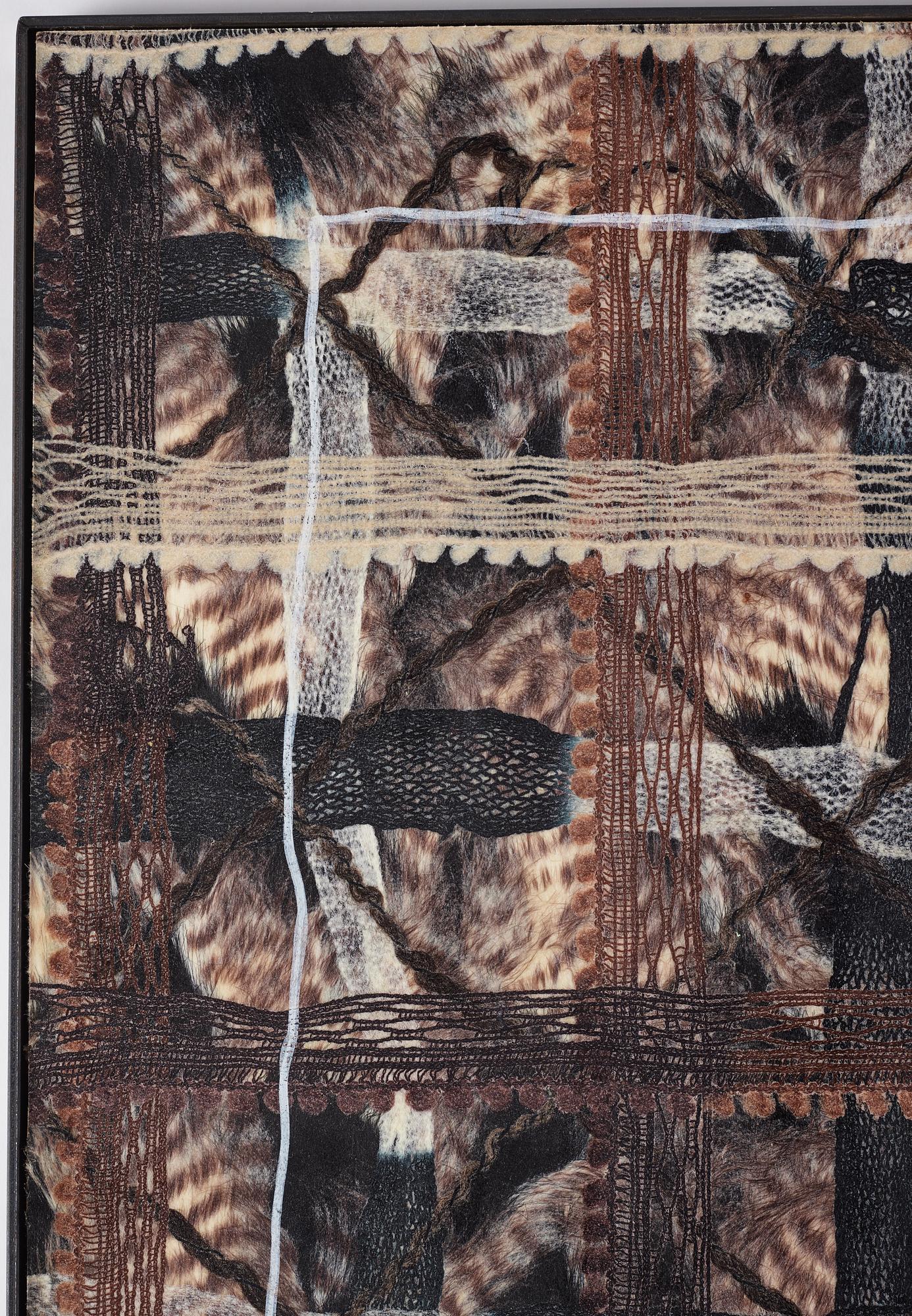 Karl Norin, syntetic fur, wax, epoxy and wood, signed and dated 2013 on verso.