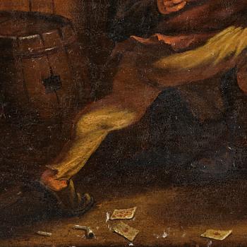 Dutch school 17th/18th century, The Card Sharp.