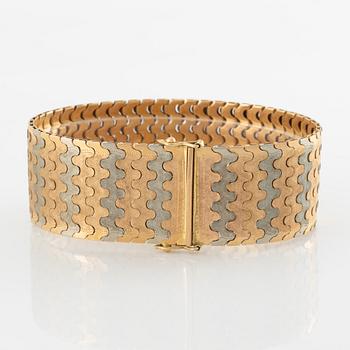 Bracelet, 18K three-colour gold, Italy.