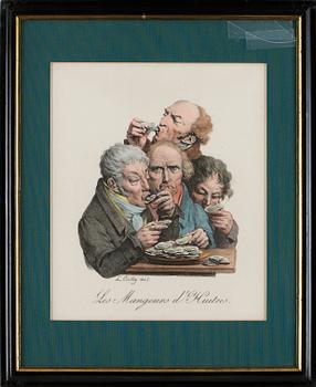 4. Louis-Léopold Boilly, "Les mangeurs d'huitres" + "La gourmandise".