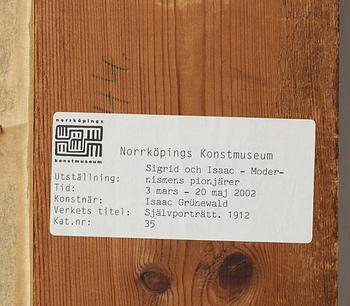 Isaac Grünewald, Self portrait.