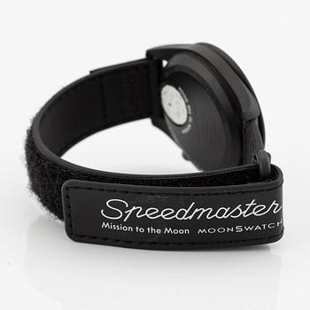 Omega/Swatch, MoonSwatch, Mission to the MoonPhase, "Snoopy", kronograf, armbandsur, 42 mm.