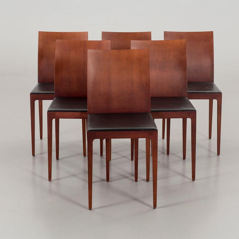SIX "ANNA" CHAIRS BY  Ludovica Palomba CRASSEVIG MADE IN ITALY.