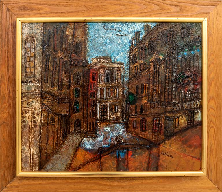 Theo Tobiasse, oil on canvas, signed.