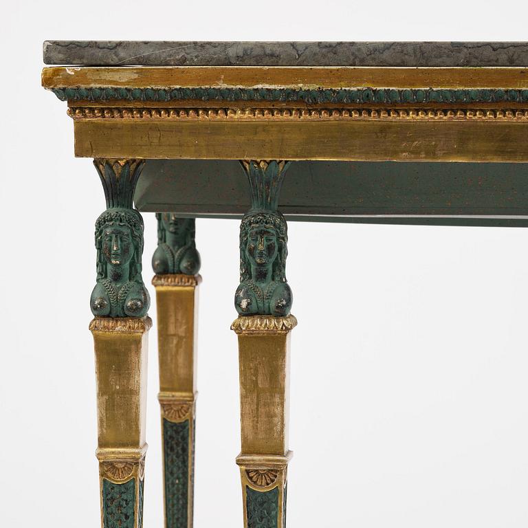 Konsolbord, Stockholmsarbete, omkring år 1800, Sengustavianskt.