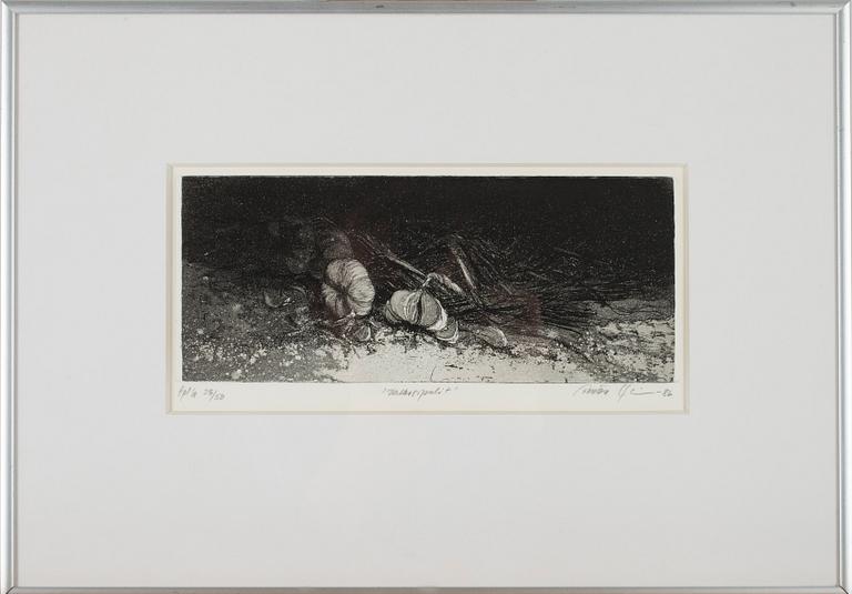 RIITTA YLINEN, etsning, signerad och daterad -86, numrerad tpl'a 28/50.