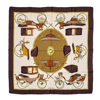 391. Hermès, scarf, "Les Voitures à Transformation".