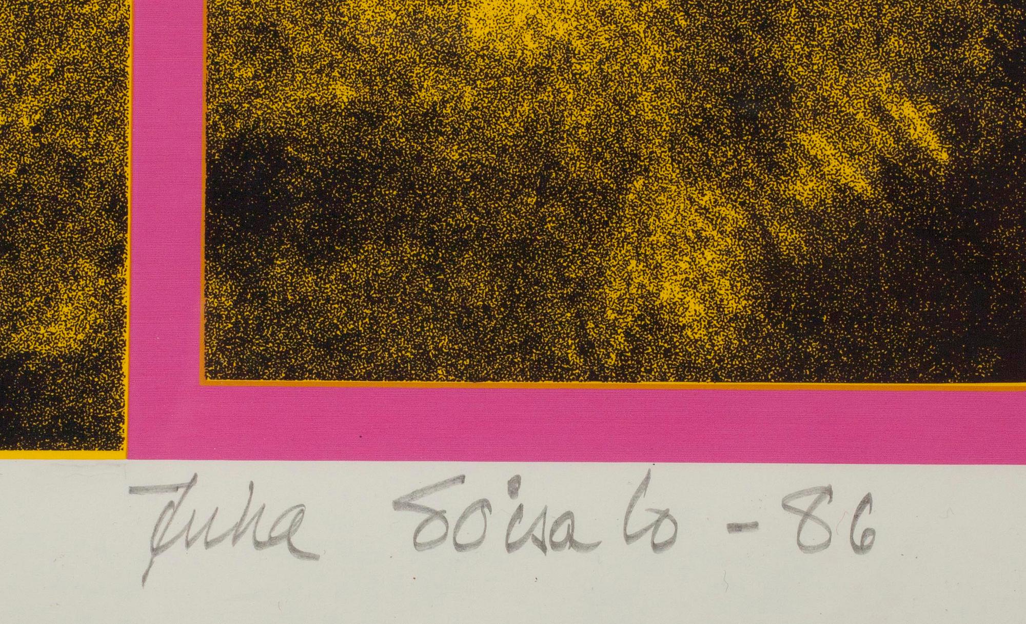 JUHA SOISALO, serigrafi, signerad och daterad -86, numrerad 47/50.