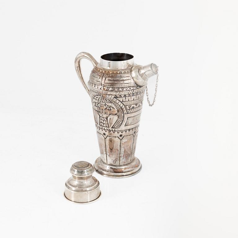 Shaker, silver, Sydamerika, 1900-talets första hälft/mitt.