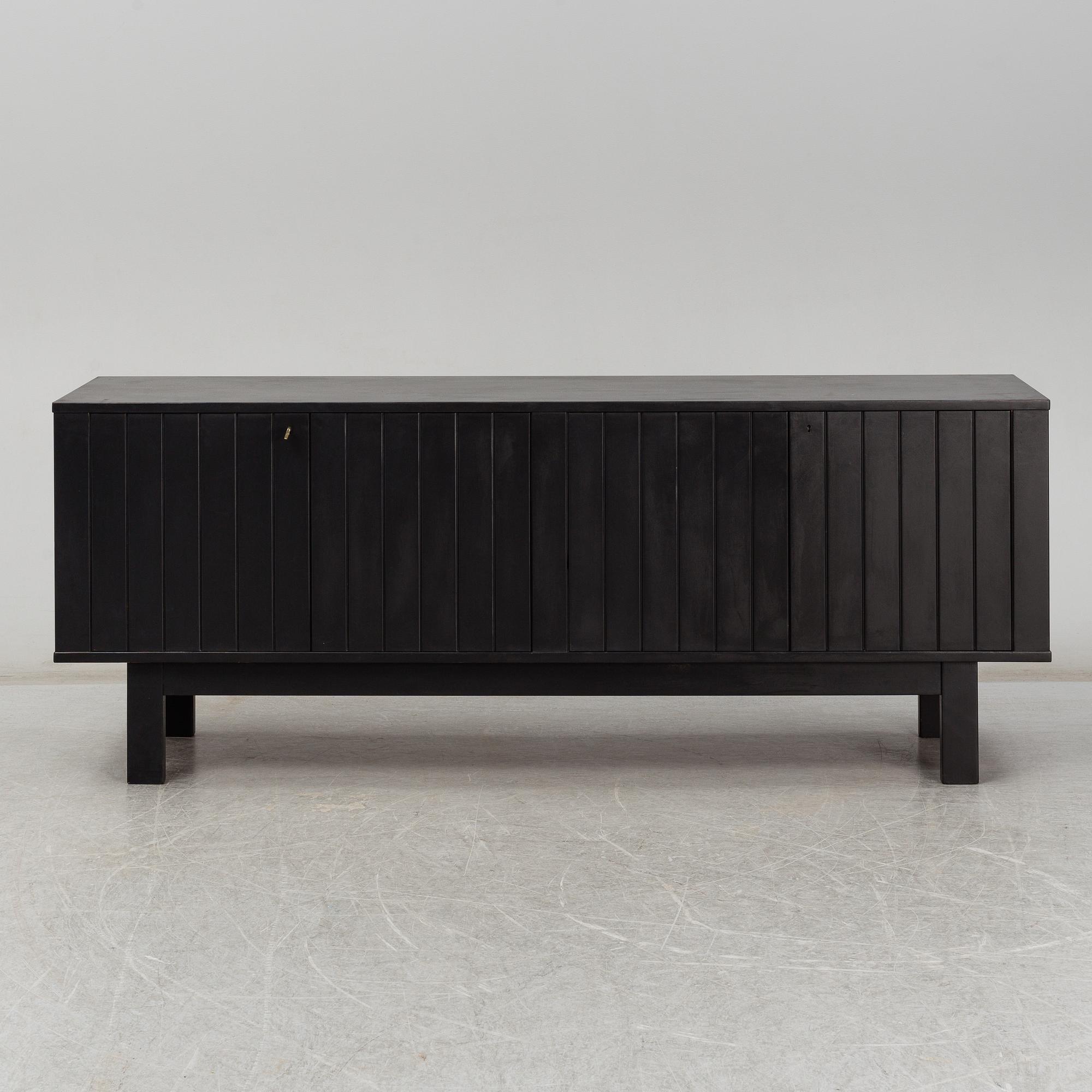 A late 20th Century painted sideboard.