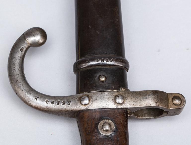 SABELBAJONETT, Frankrike, 18/1900-tal.