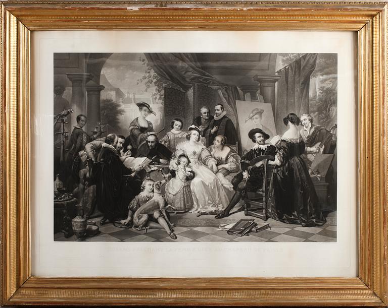 THOMAS DE KEYSER, efter, gravyr, 1800-tal.