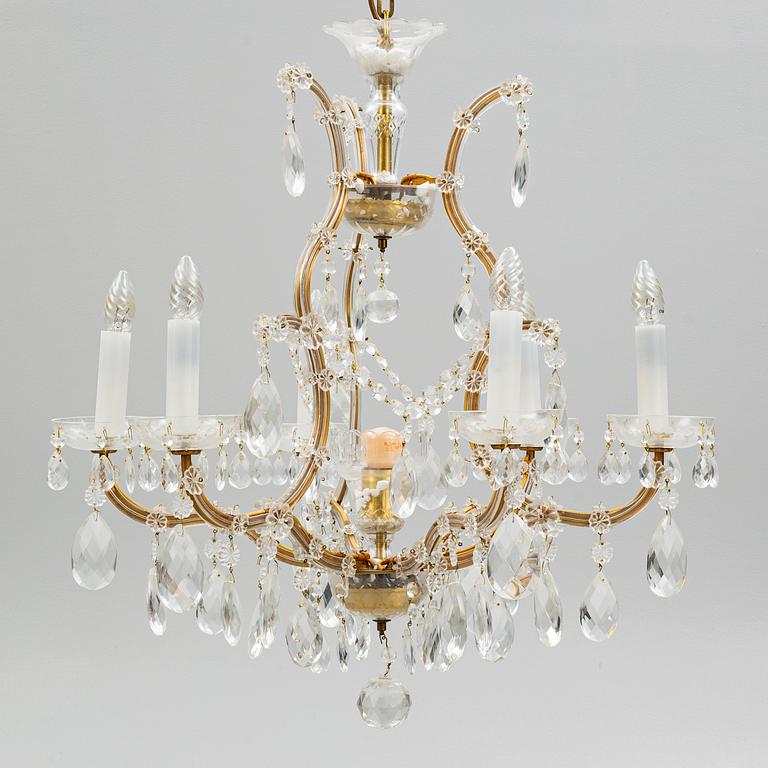 A Venetian style chandelier, second half of the 20th Century.