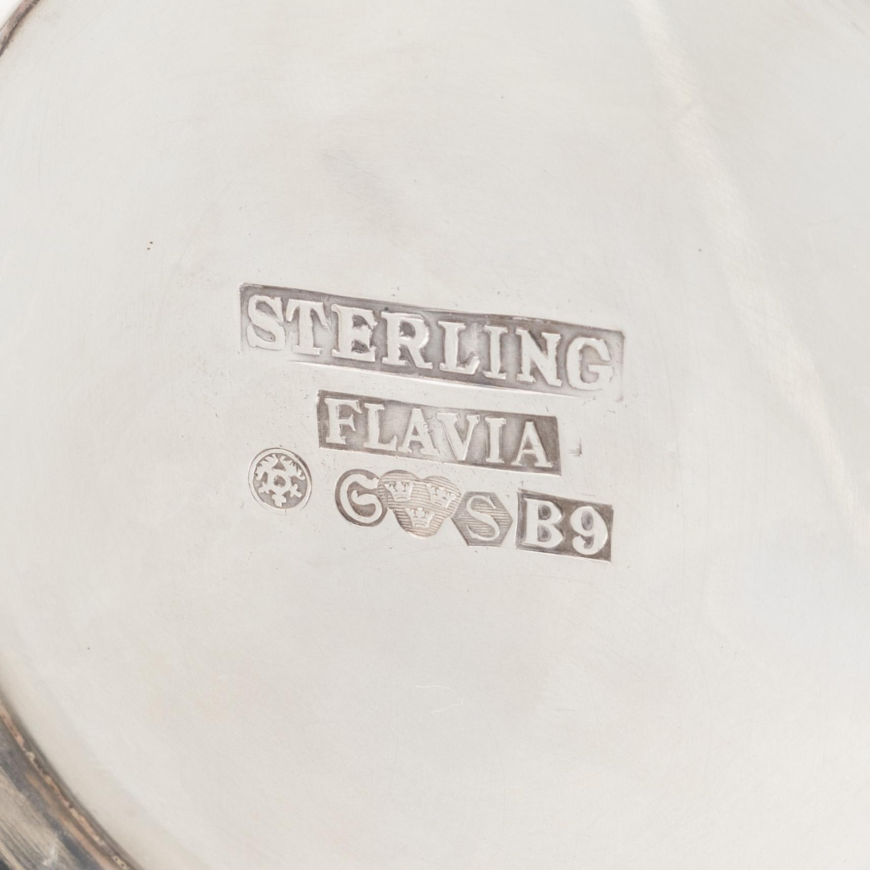 Kaffeservis, 3 delar, sterlingsilver, Flavia, 1952-53.