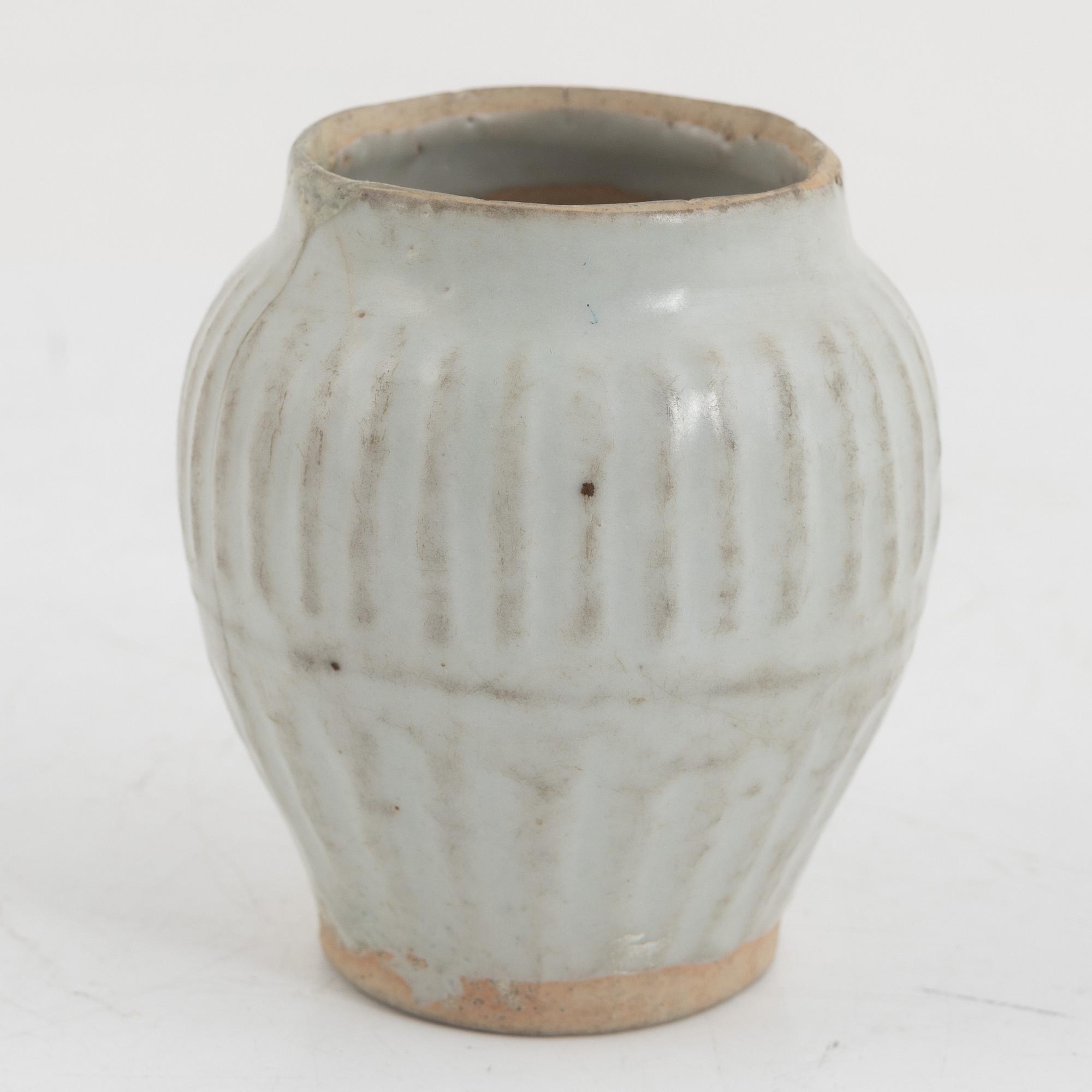 Eleven pieces of south east Asian pottery including Swatow ware, 19th century and older.