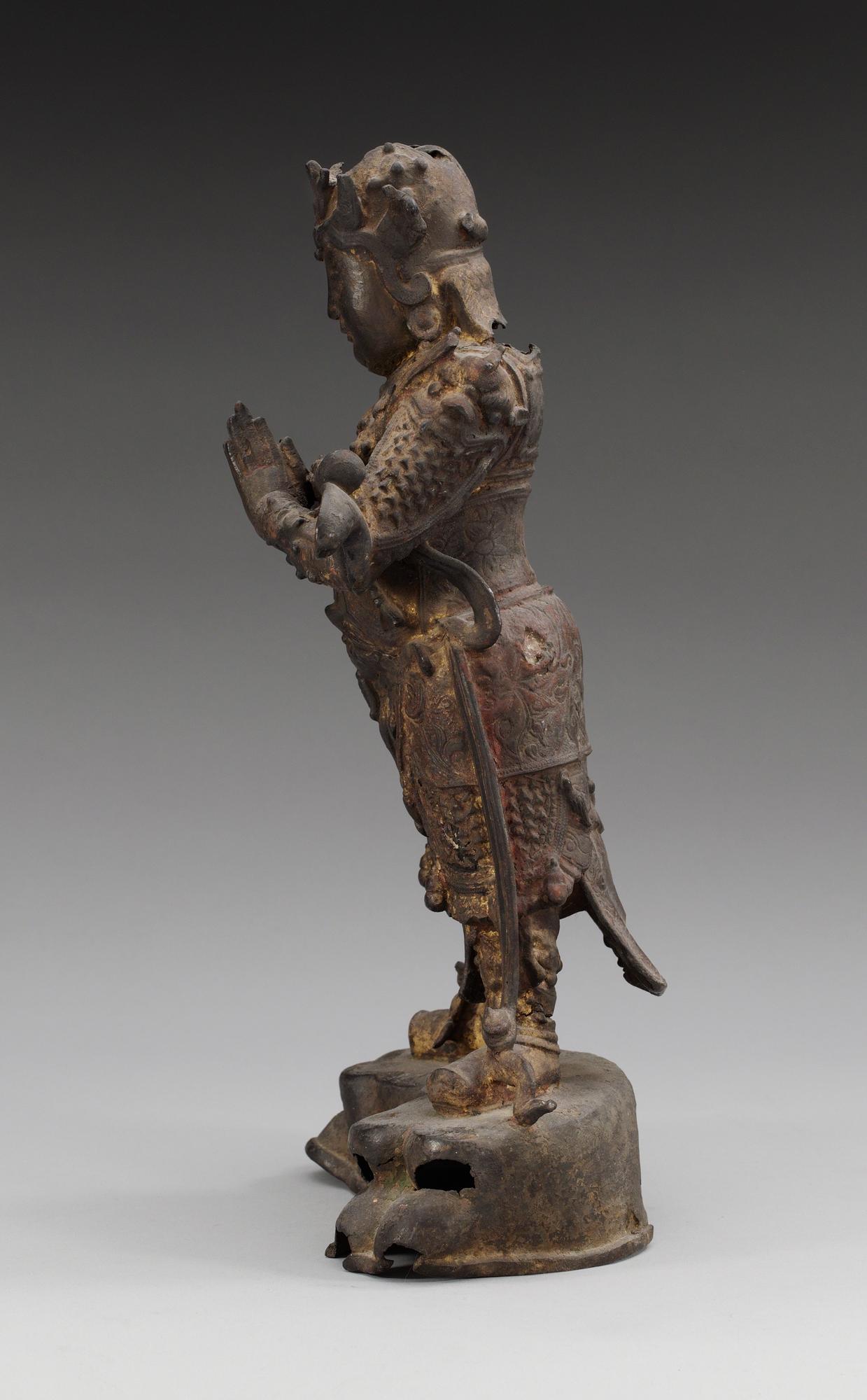 KRIGARE, brons. Qing dynastin, 1600-tal.