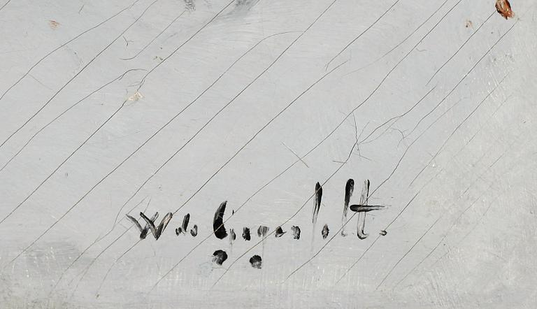WILHELM VON GEGERFELT, olja på duk, signerad.