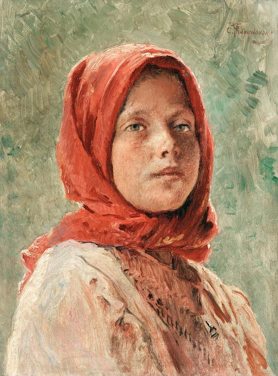 Konstantin Egorovich Makowski, A PEASANT GIRL.