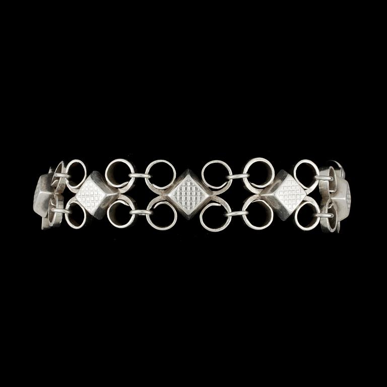 ARMBAND, silver, Sigurd Persson, 1950-tal. Vikt ca 46 g.