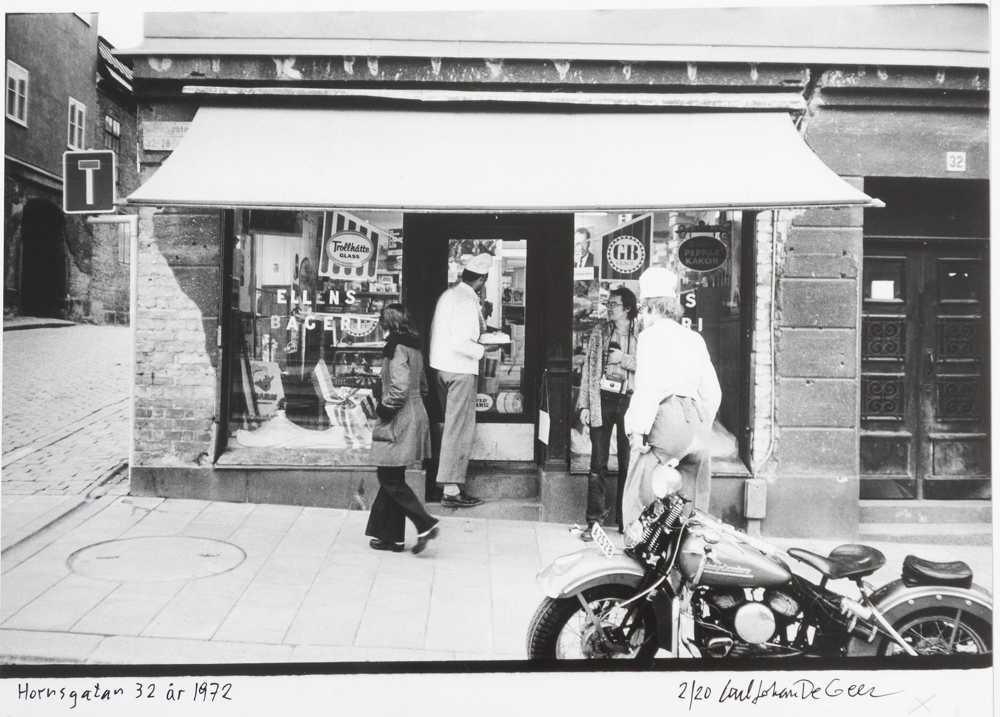 Carl Johan De Geer, "Hornsgatan 32 år 1972".