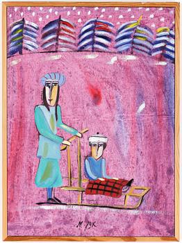 MADELEINE PYK, olja på duk, signerad.