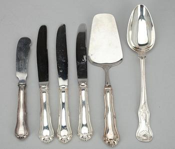 BESTICK, 32 delar, silver, bl.a. Carl-Johan Häggström, Visby 1881.