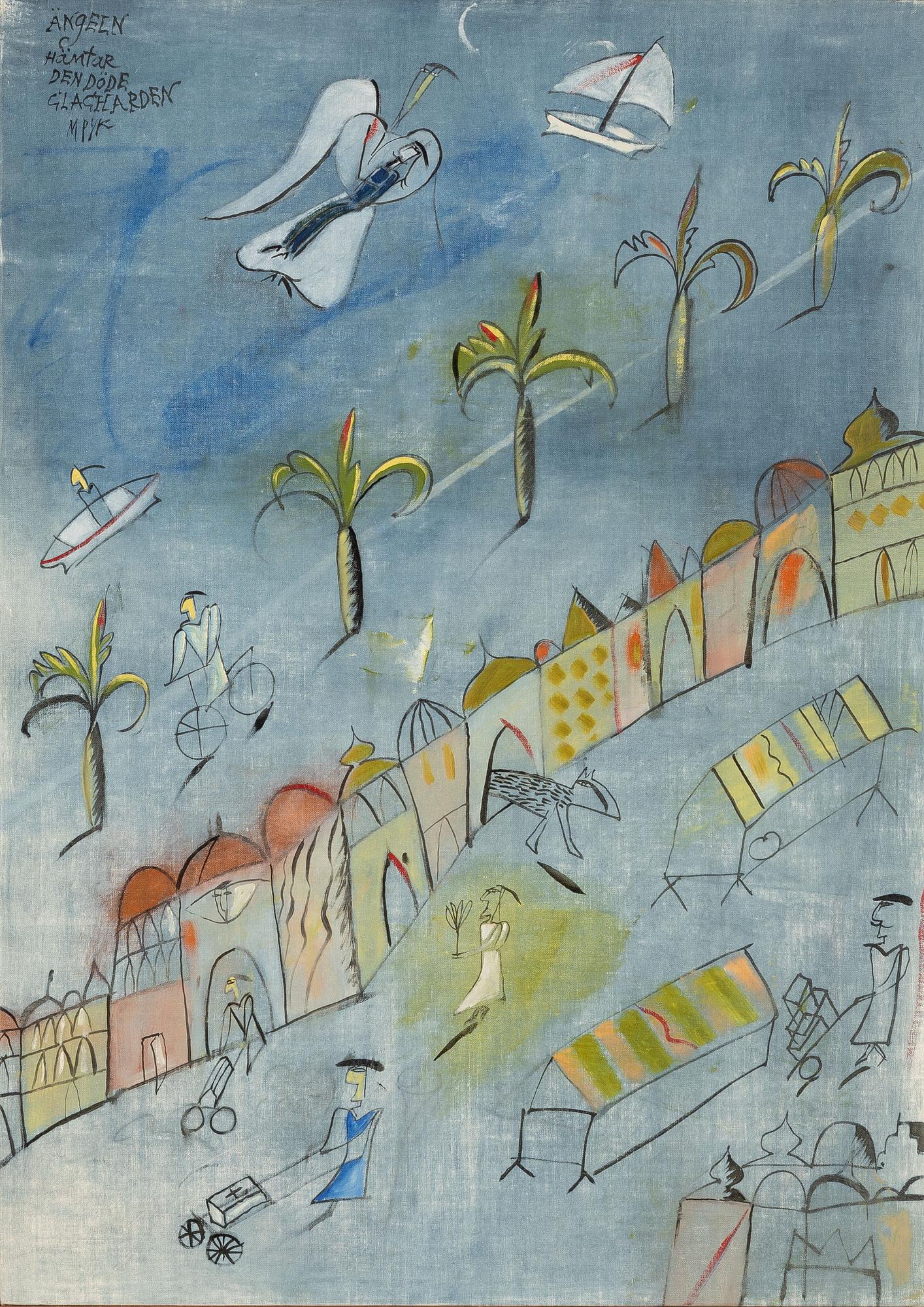 Madeleine Pyk, "Ängeln hämtar den döde glacharden".